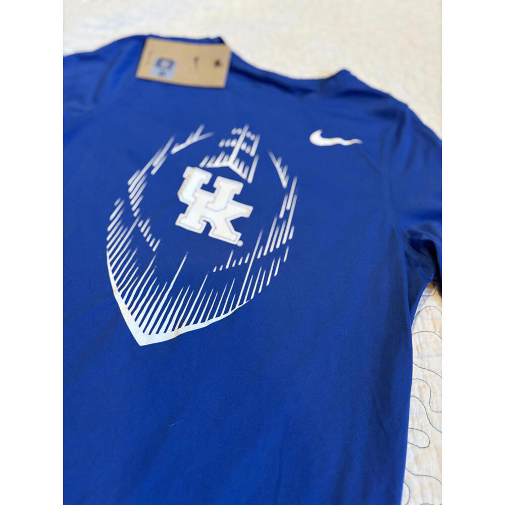 Nike University of Kentucky Blue Activewear T-Shirt Youth Size Large‎ #504 - Picture 3 of 5